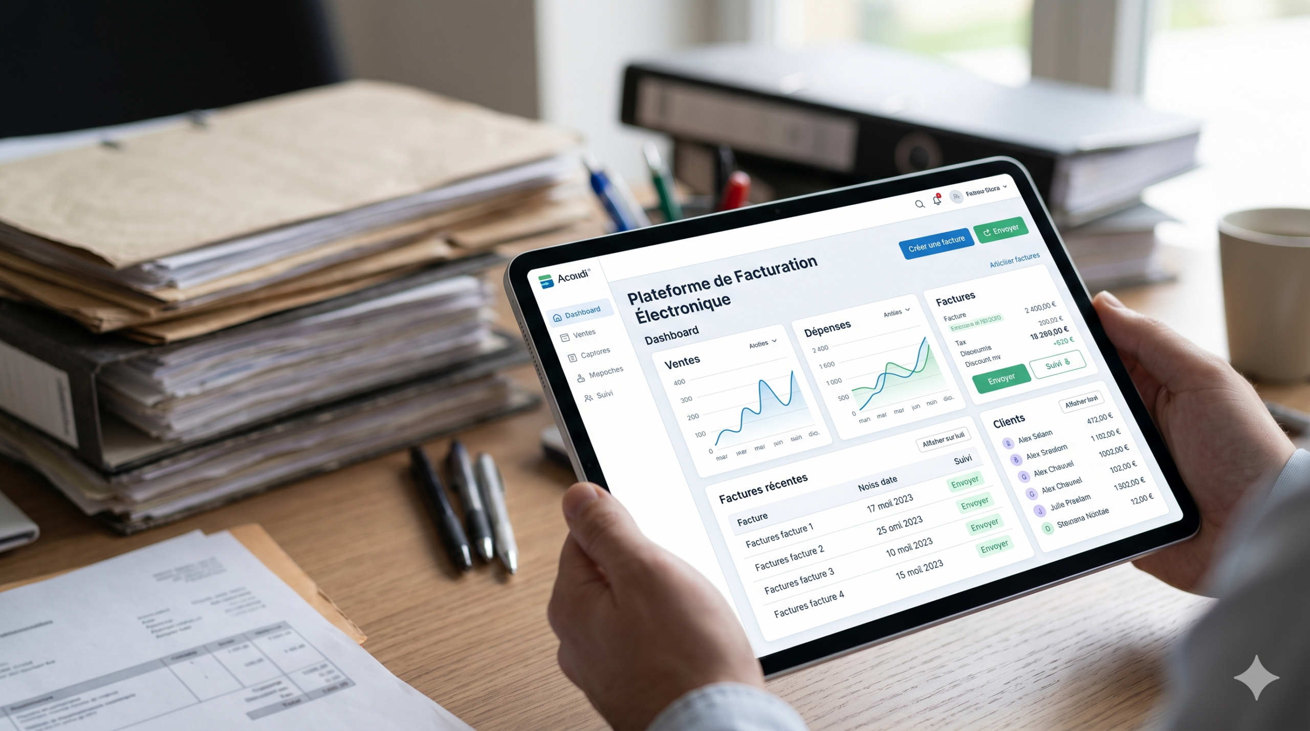 Dirigeant de PME préparant la transition à la facturation électronique obligatoire avant septembre 2026