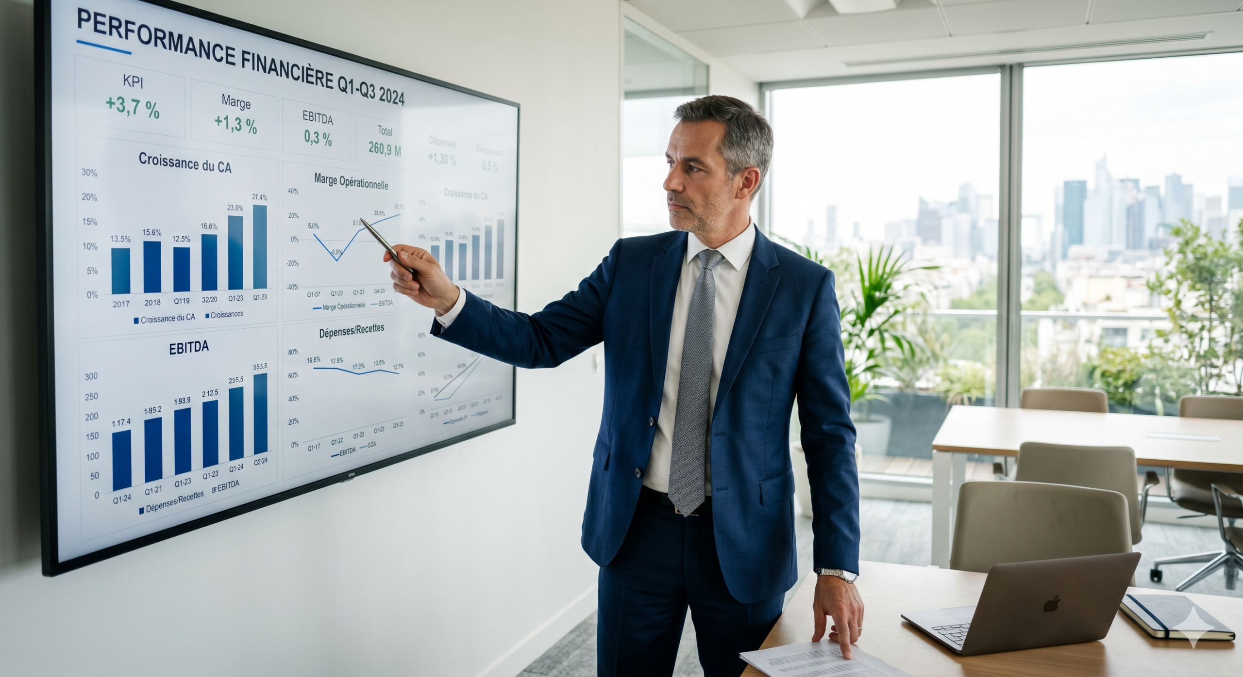 Contrôle de gestion externalisé pour PME : schéma des flux financiers analysés par Maptic Solutions